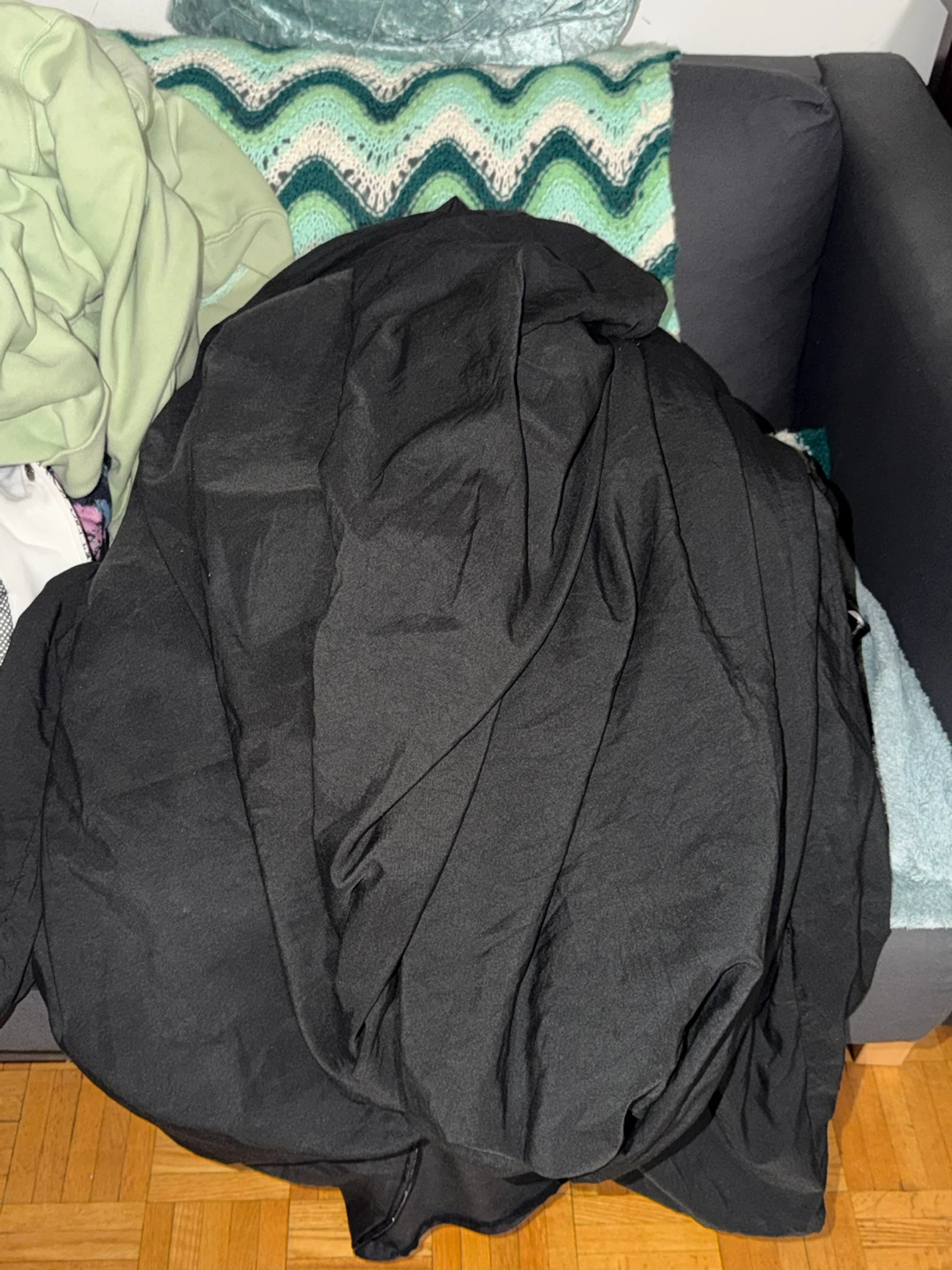 IKEA Lyocell and Polyester Duvet Insert with black cover - photo 5