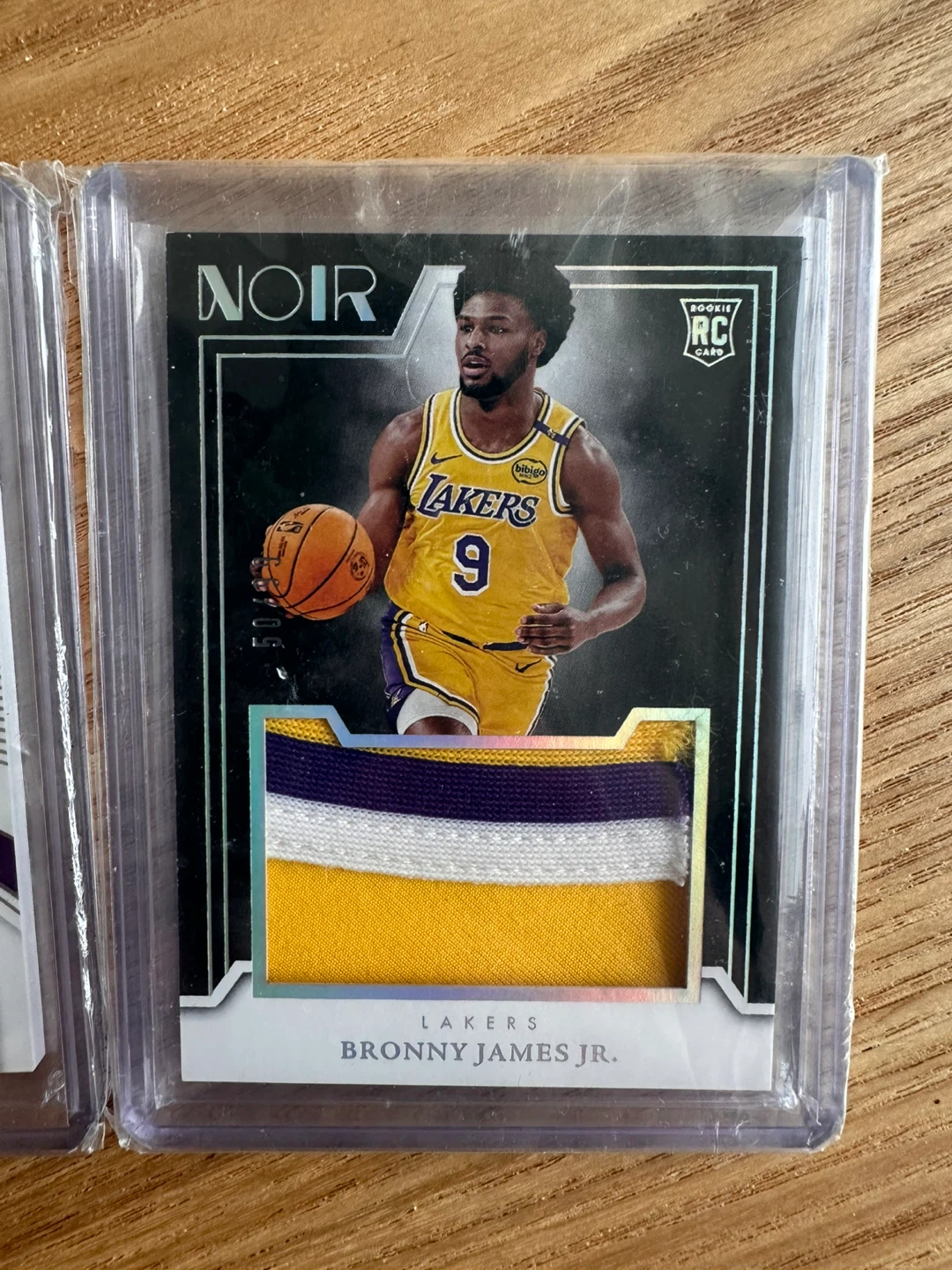 LeBron James and Bronny James Jr. Patch Cards - photo 2
