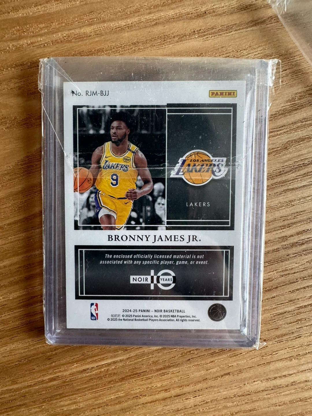 LeBron James and Bronny James Jr. Patch Cards - photo 4