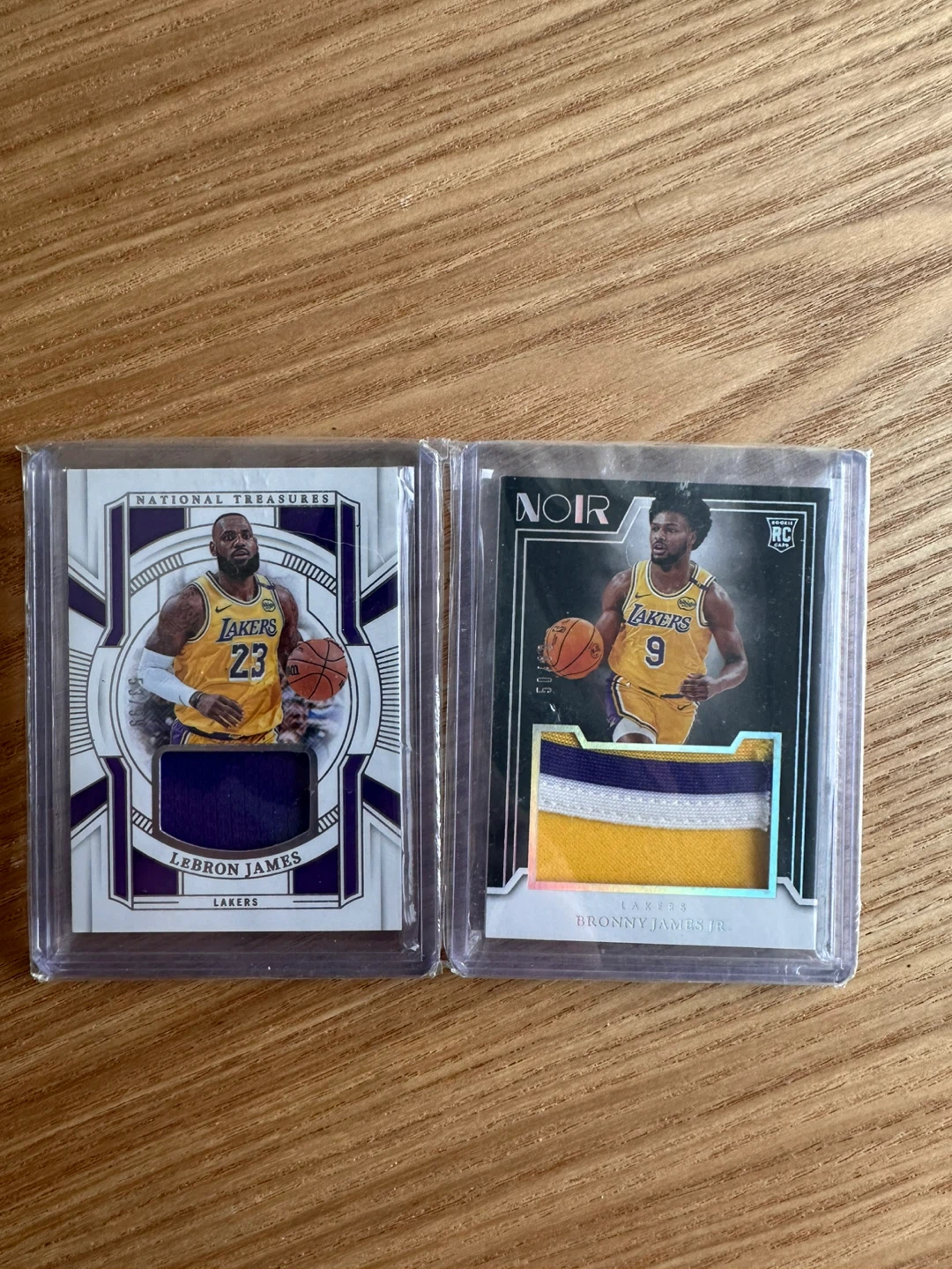 LeBron James and Bronny James Jr. Patch Cards - photo 5