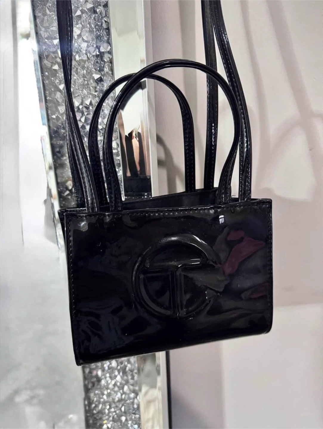 Telfar Small Shopping Bag - Patent Black - photo 2