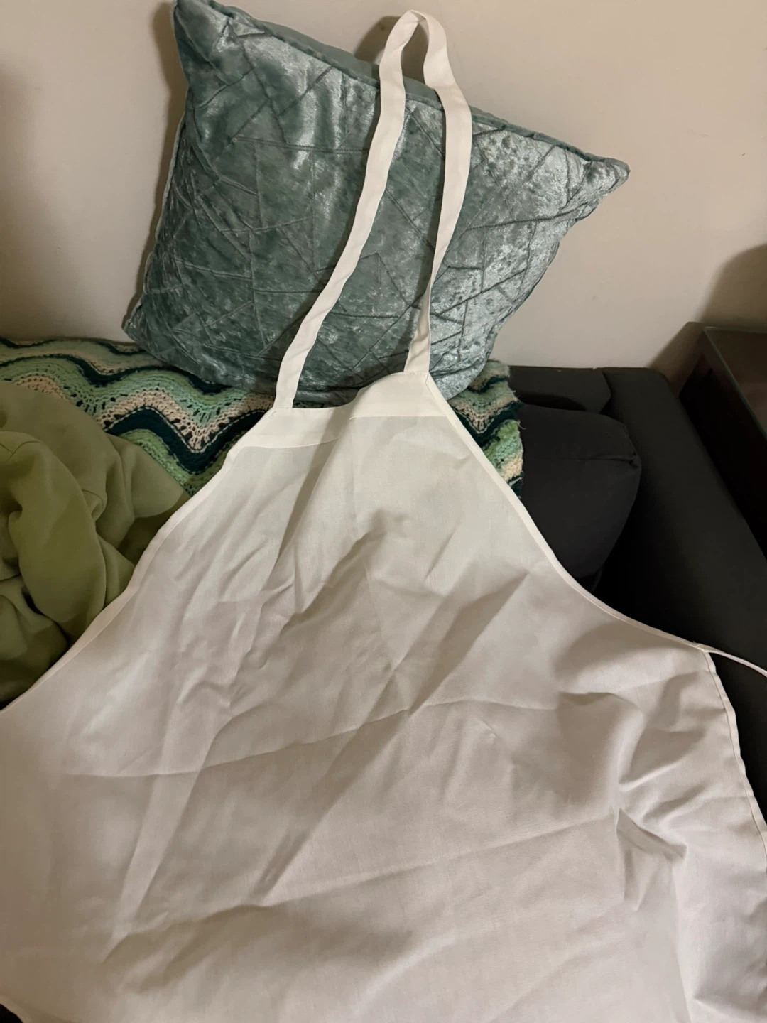 Plain White Kitchen Apron - photo 2