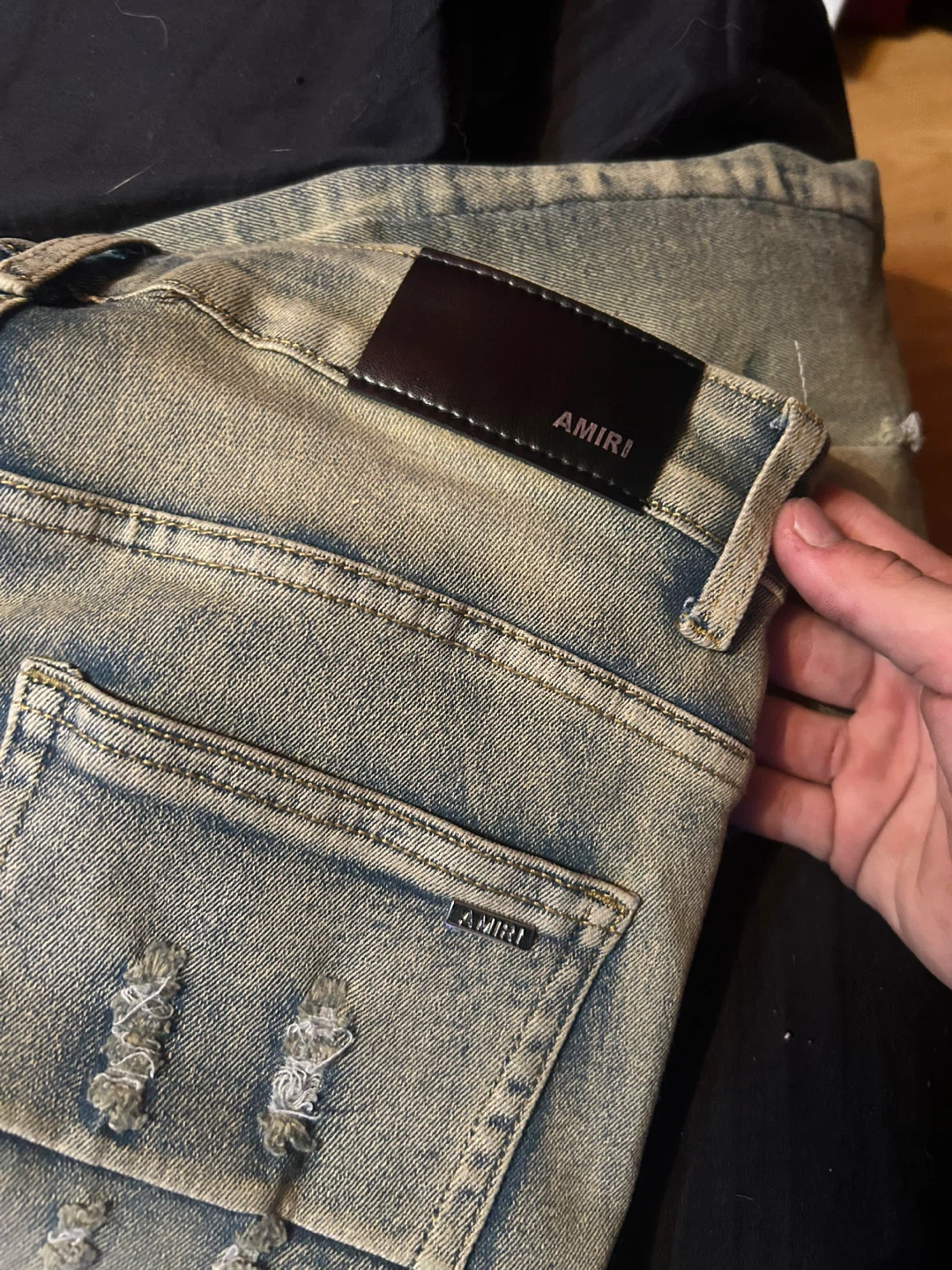 AMIRI Distressed Denim Jeans - photo 3