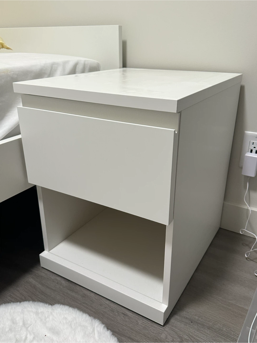 IKEA White Bedside Table