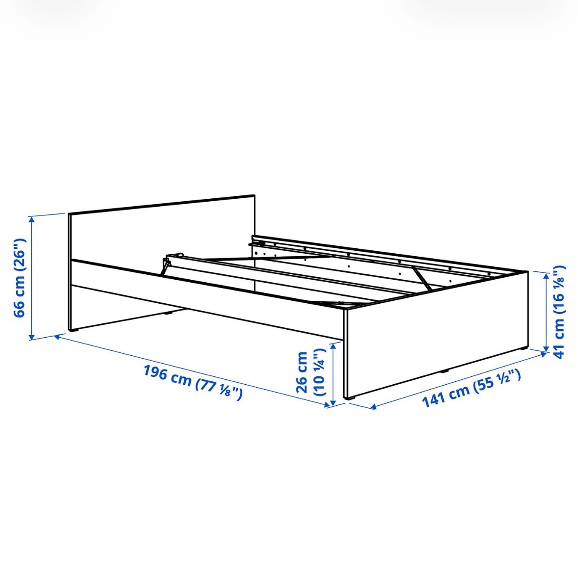 Double/Full Mattress & Bed Frame - photo 2
