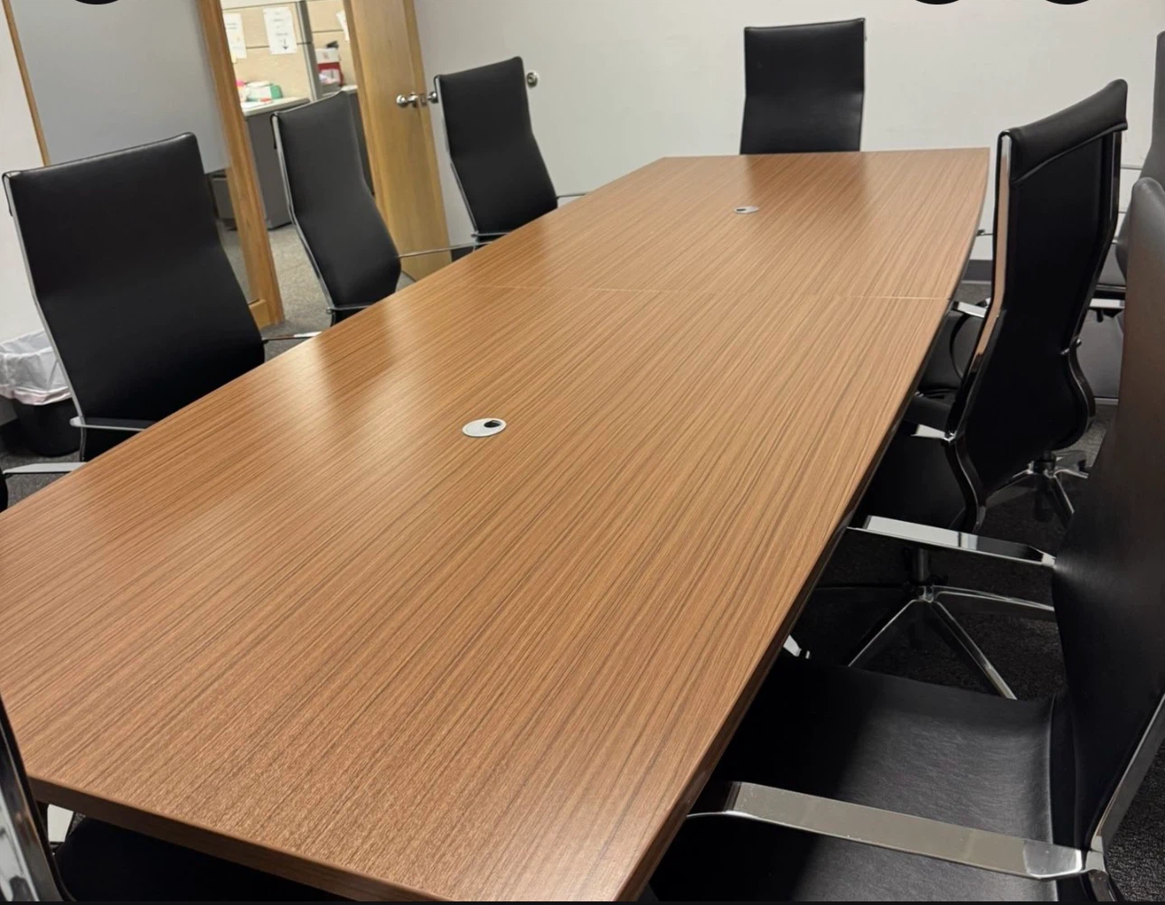 Large Wooden Conference Table