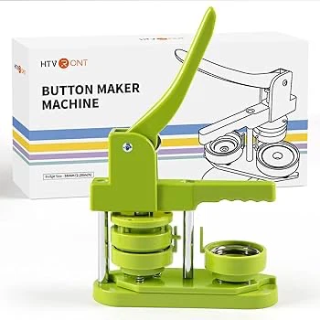 58mm Button Maker Machine Kit. 100pcs Supplies, Circle Cutter - photo 2