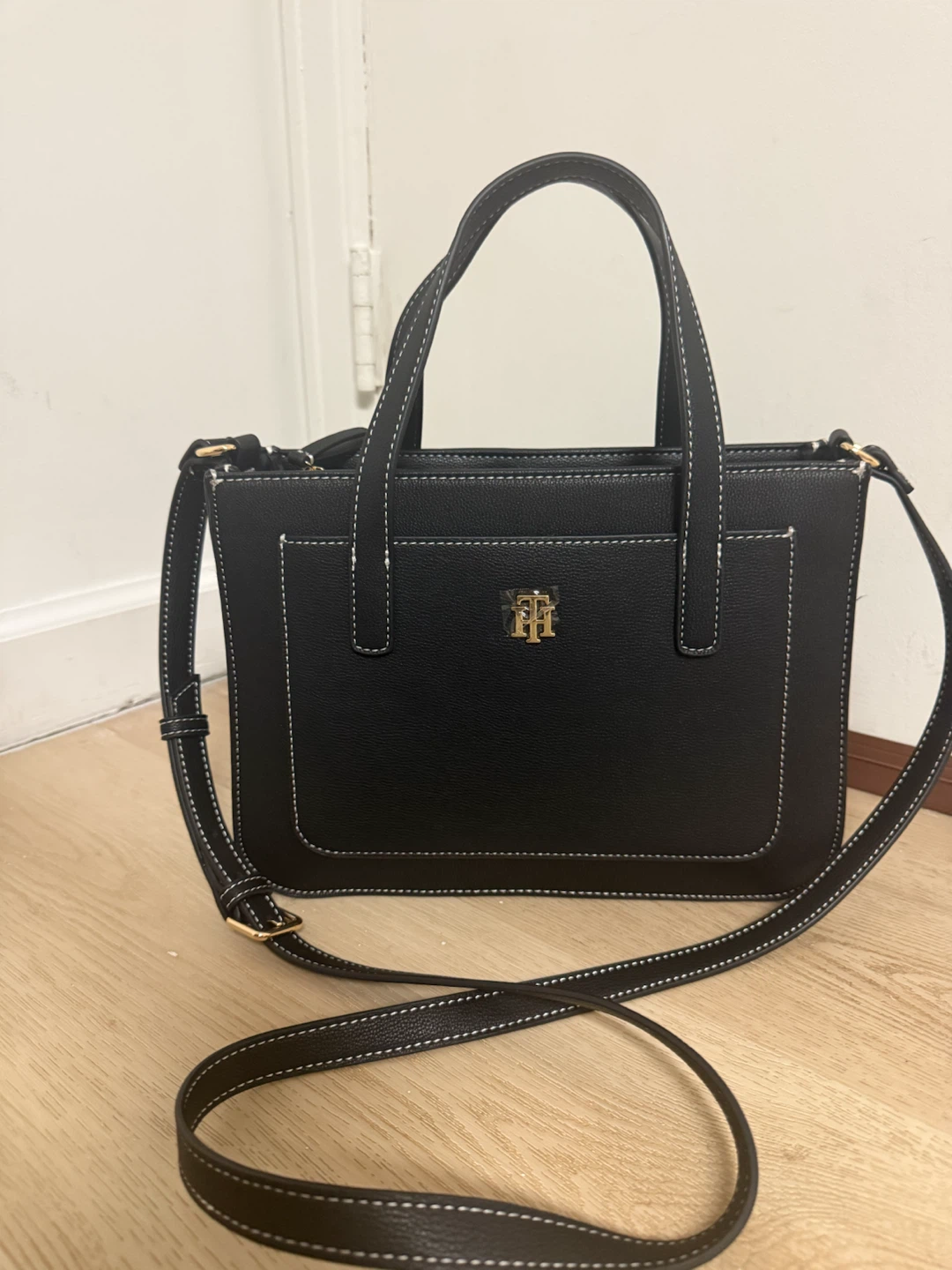 Tommy Hilfiger Black Satchel Bag