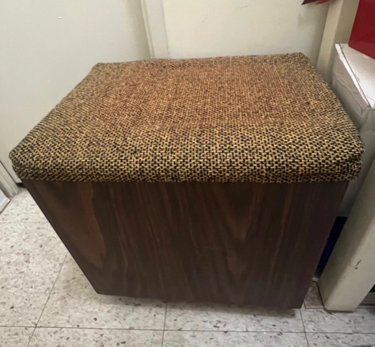 Vintage Storage Ottoman