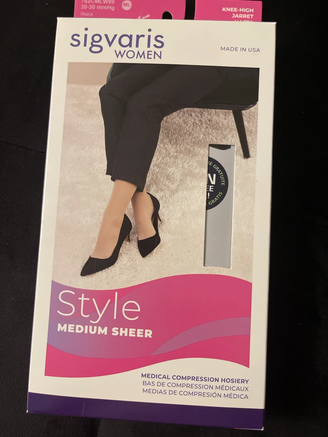 Sigvaris Women Style Medium Sheer Compression Hosiery