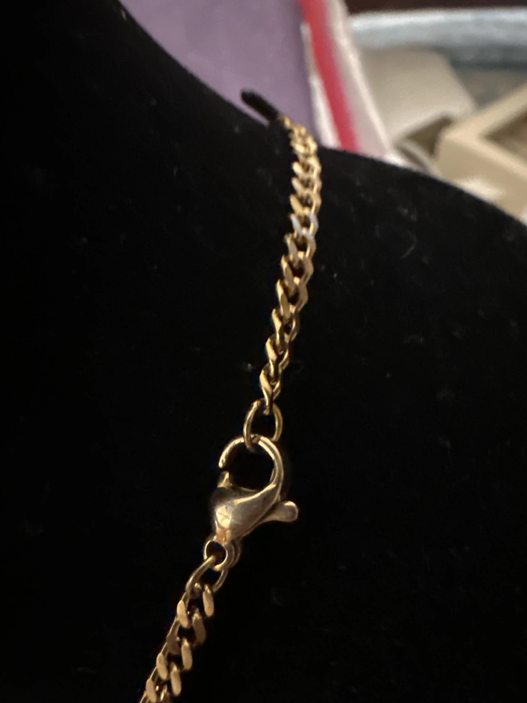 18k rose Gold-Tone laminated Cross Pendant  w Necklace - photo 3