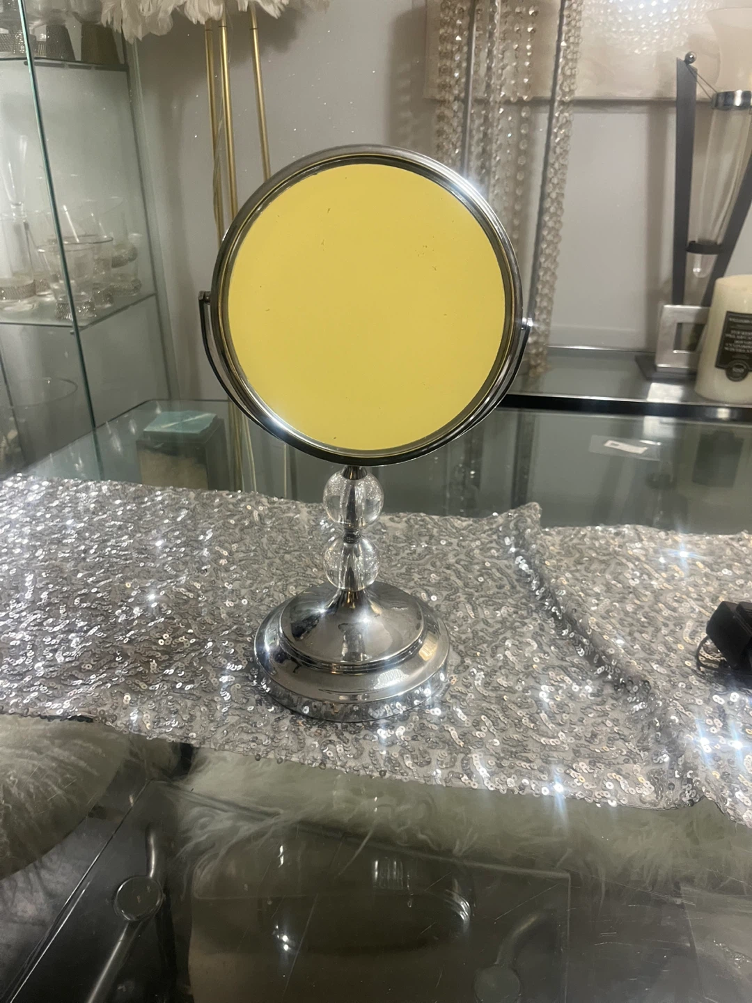 Chrome Tabletop Vanity Mirror