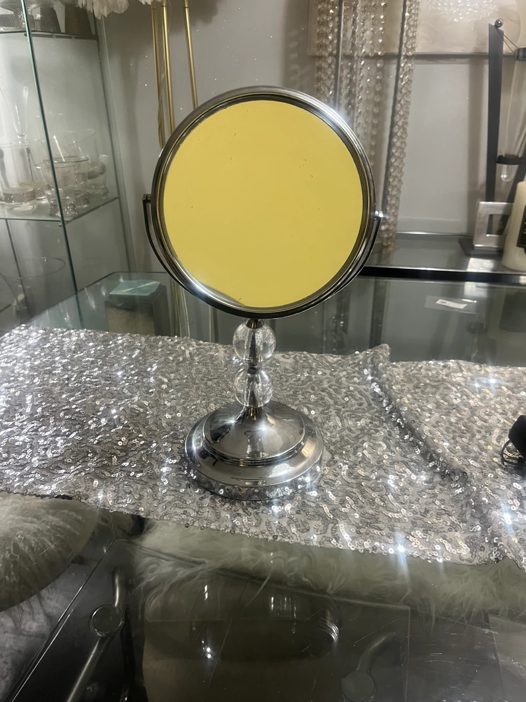 Chrome Tabletop Vanity Mirror - photo 4