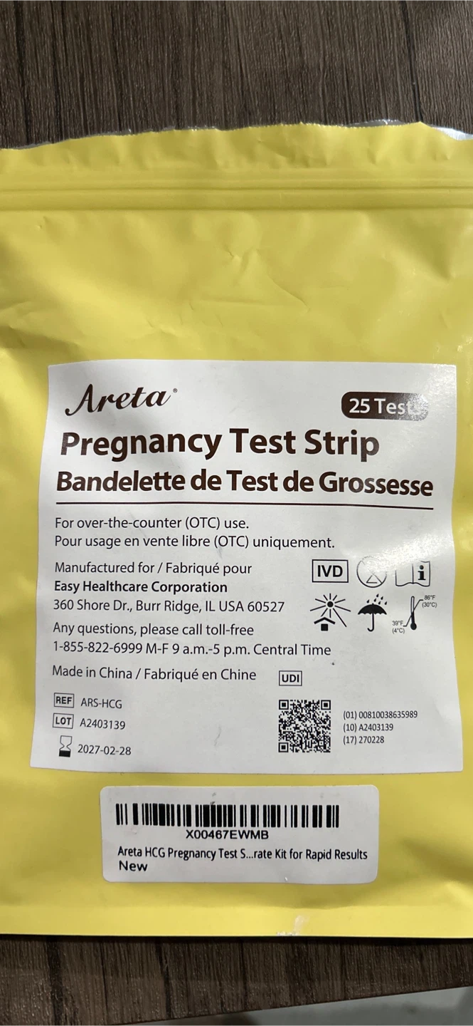 Areta Pregnancy Test Strips - 20 tests