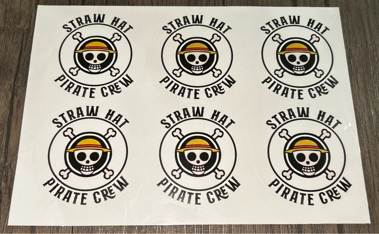 One Piece Straw Hat Pirate Crew Stickers - photo 5