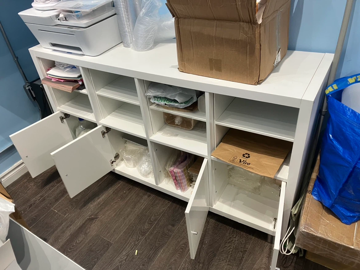 IKEA KALLAX Shelving Unit with Doors - photo 2