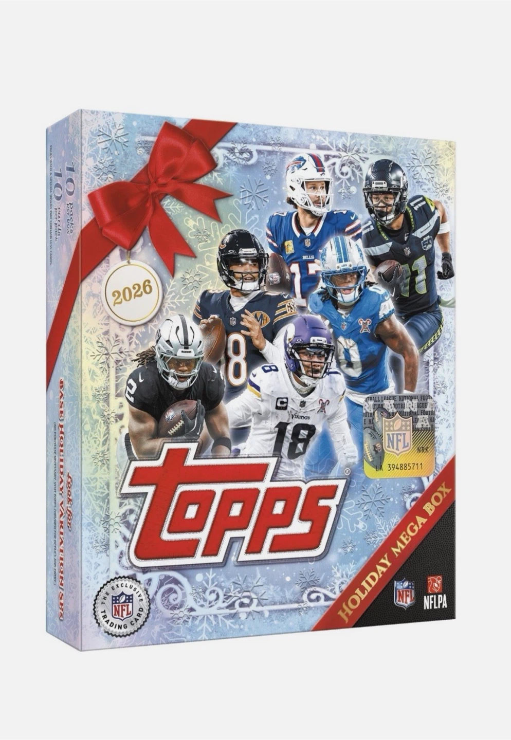 2026 Topps Holiday Football NFL Mega Box Factory Sealed
