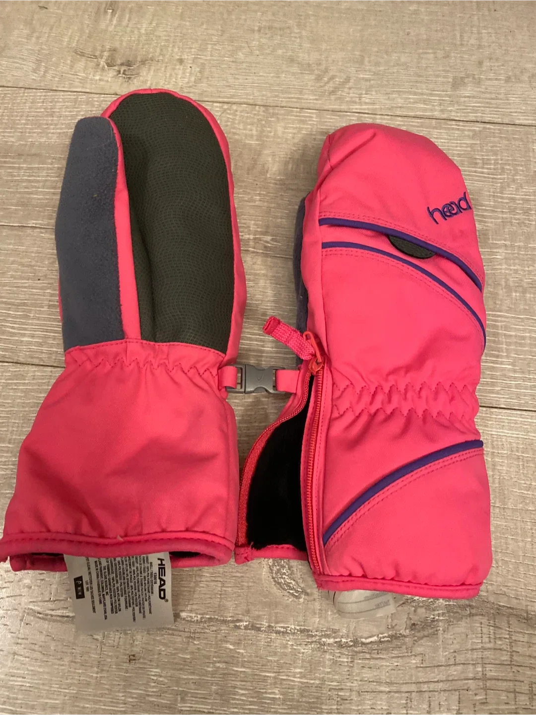 Head Pink Winter Mittens