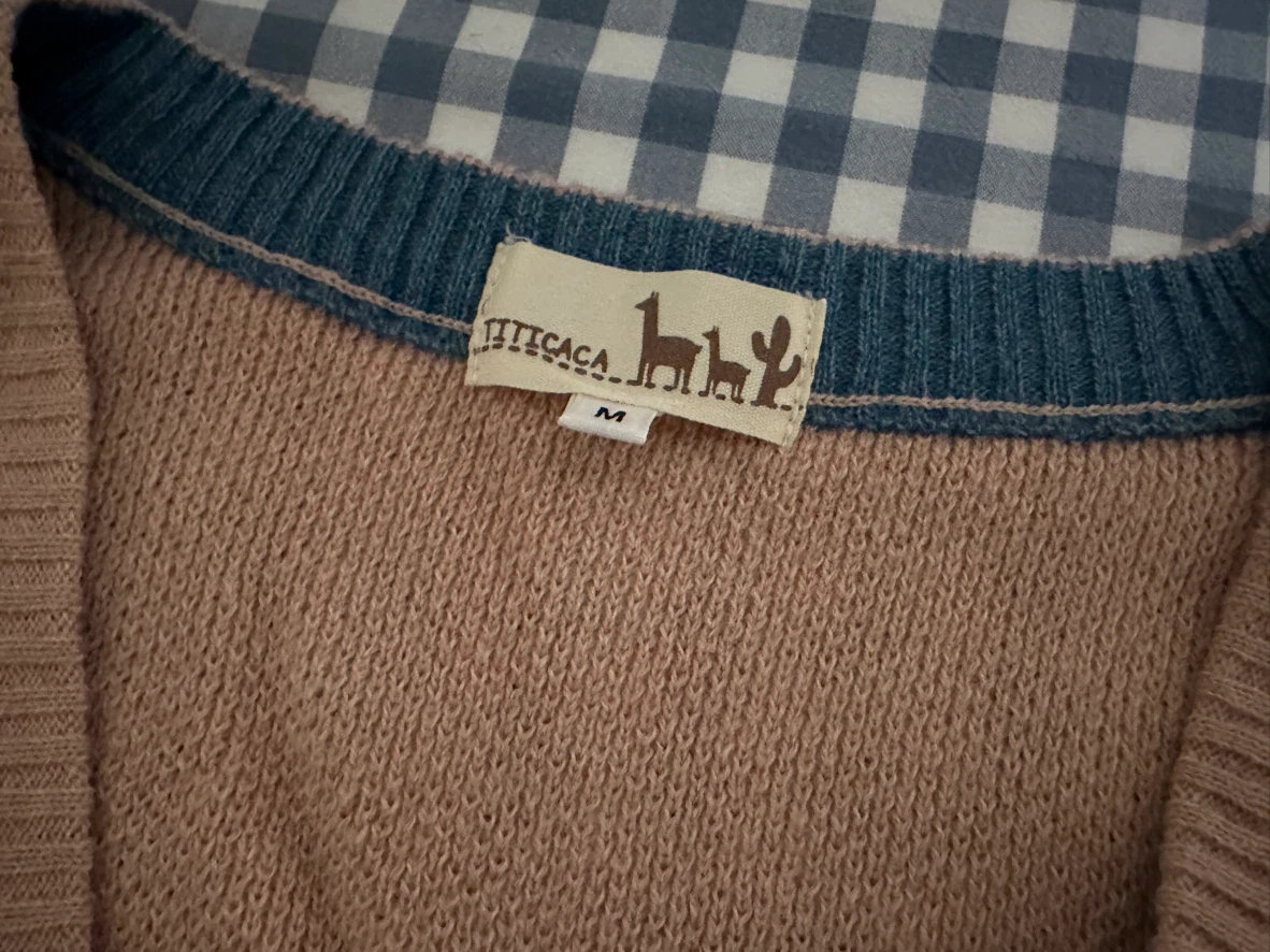 Japan Good Brand : “Titicaca”  Long Knit Cardigan Size M - photo 3