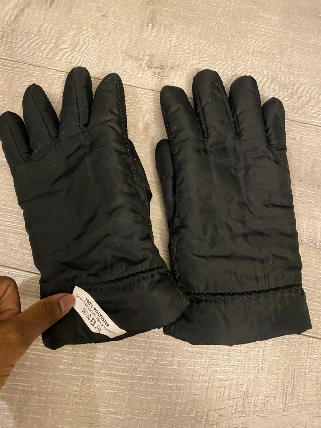 Black Polyester Gloves - photo 5