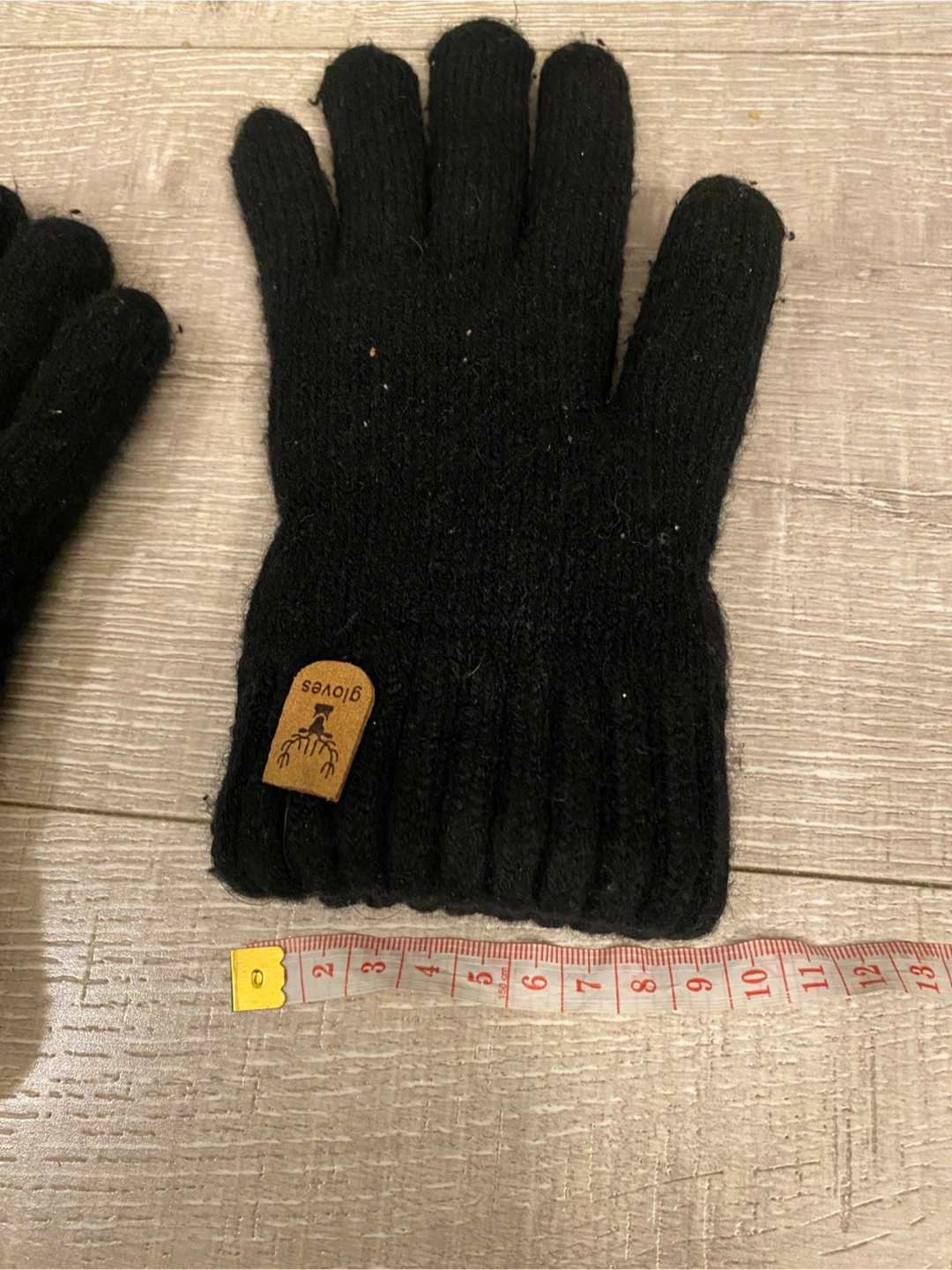Black Knitted Winter Gloves - photo 3