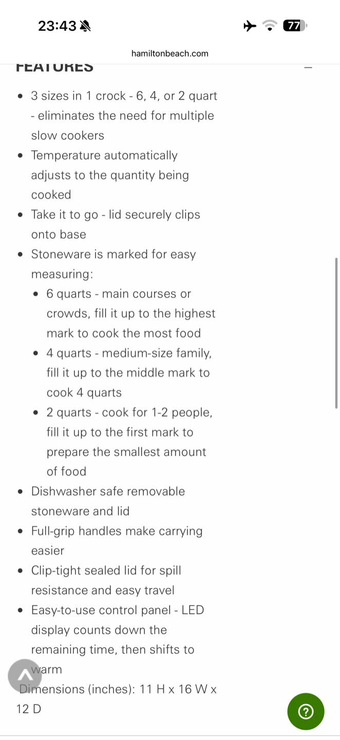 Hamilton Beach 3-in-1 Slow Cooker - photo 3