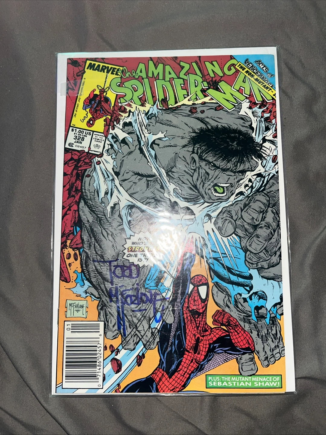 The Amazing Spider-Man 328 Signed Comic Book