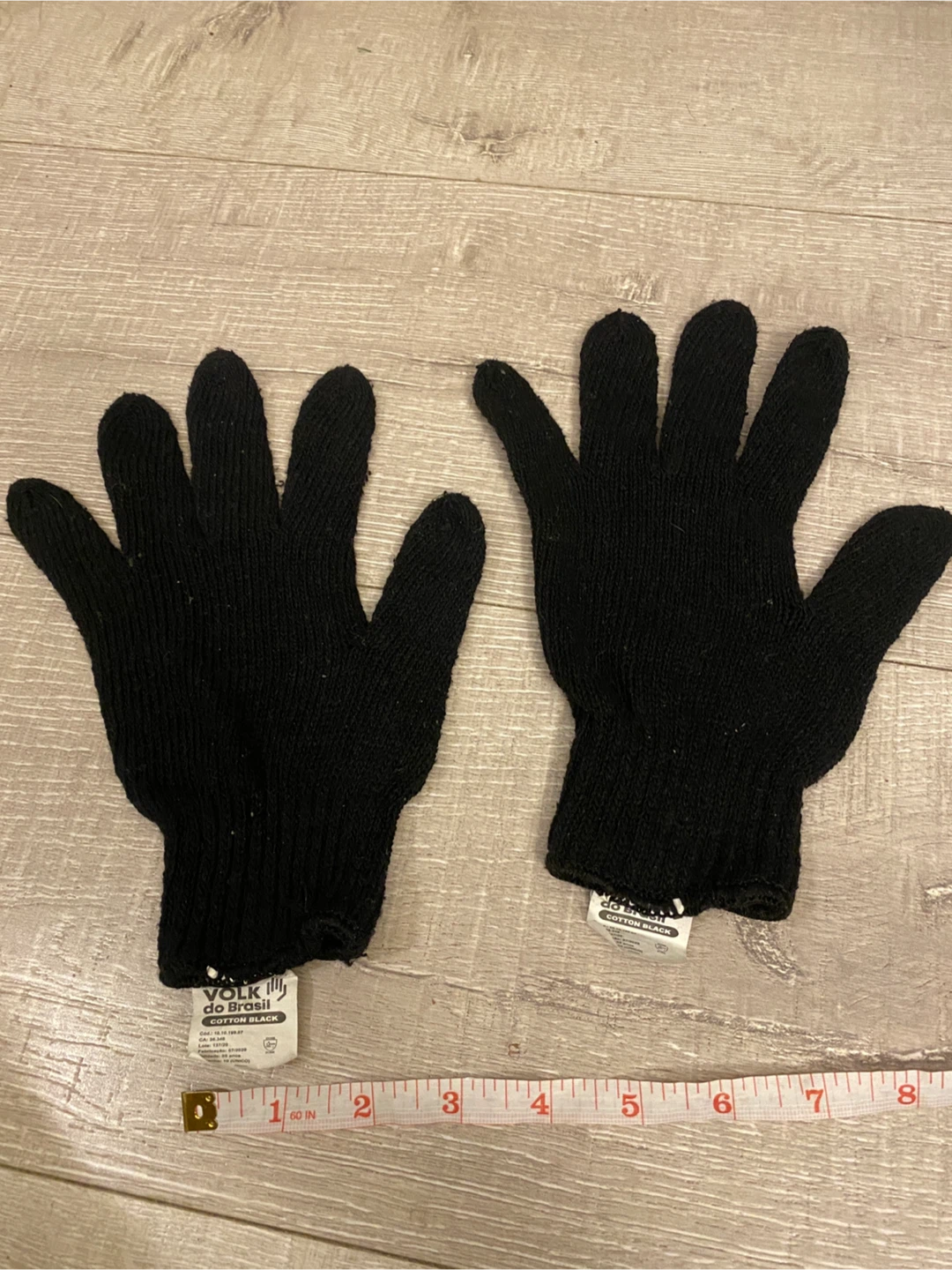 Volk do Brasil Cotton Black Work Gloves - photo 5