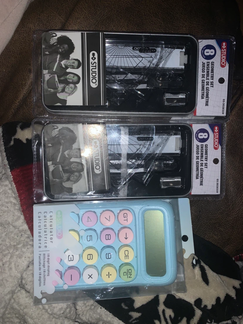 Studio geometry sets and calculator bundle