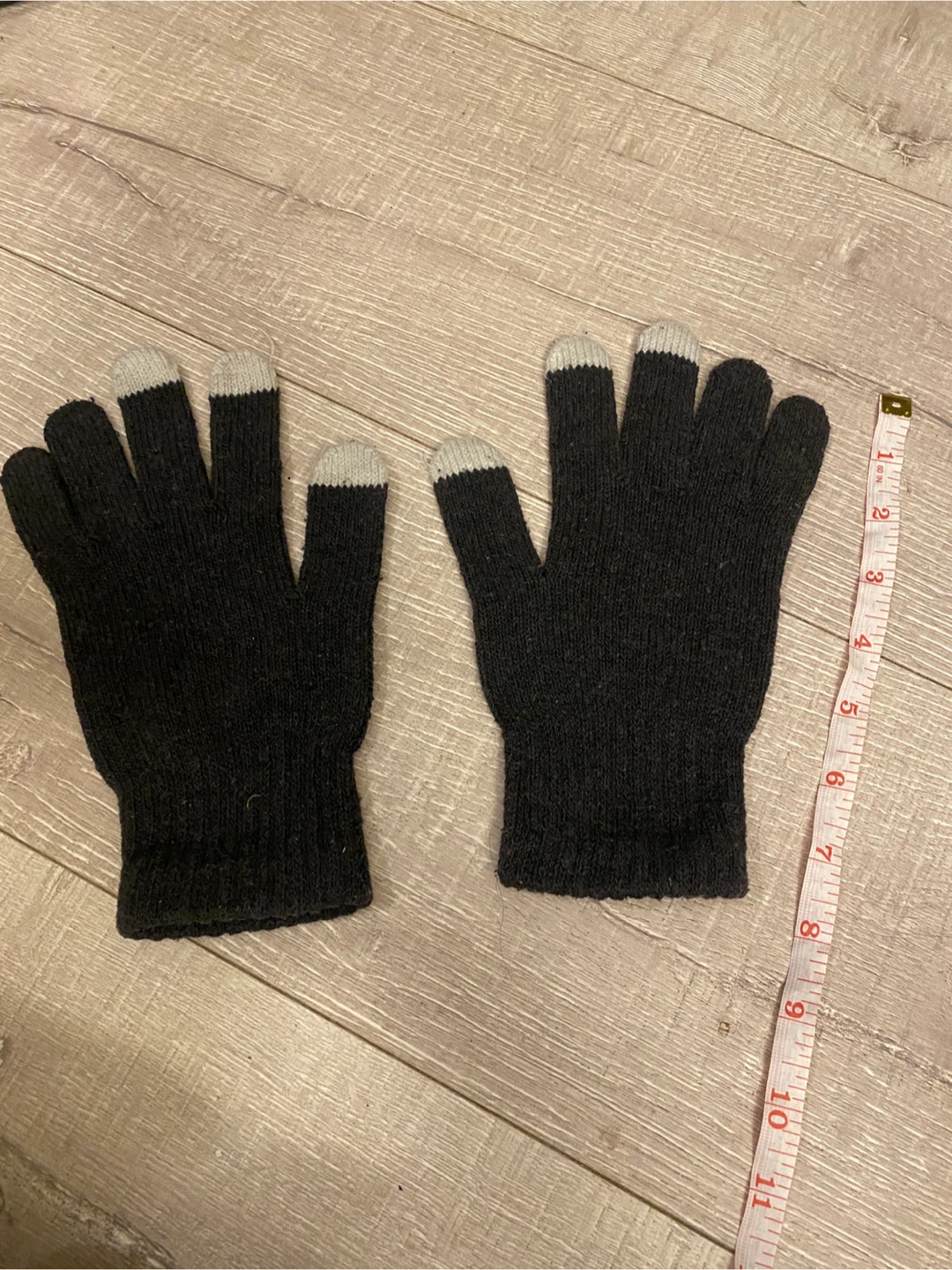 Black touch screen knit gloves - photo 2
