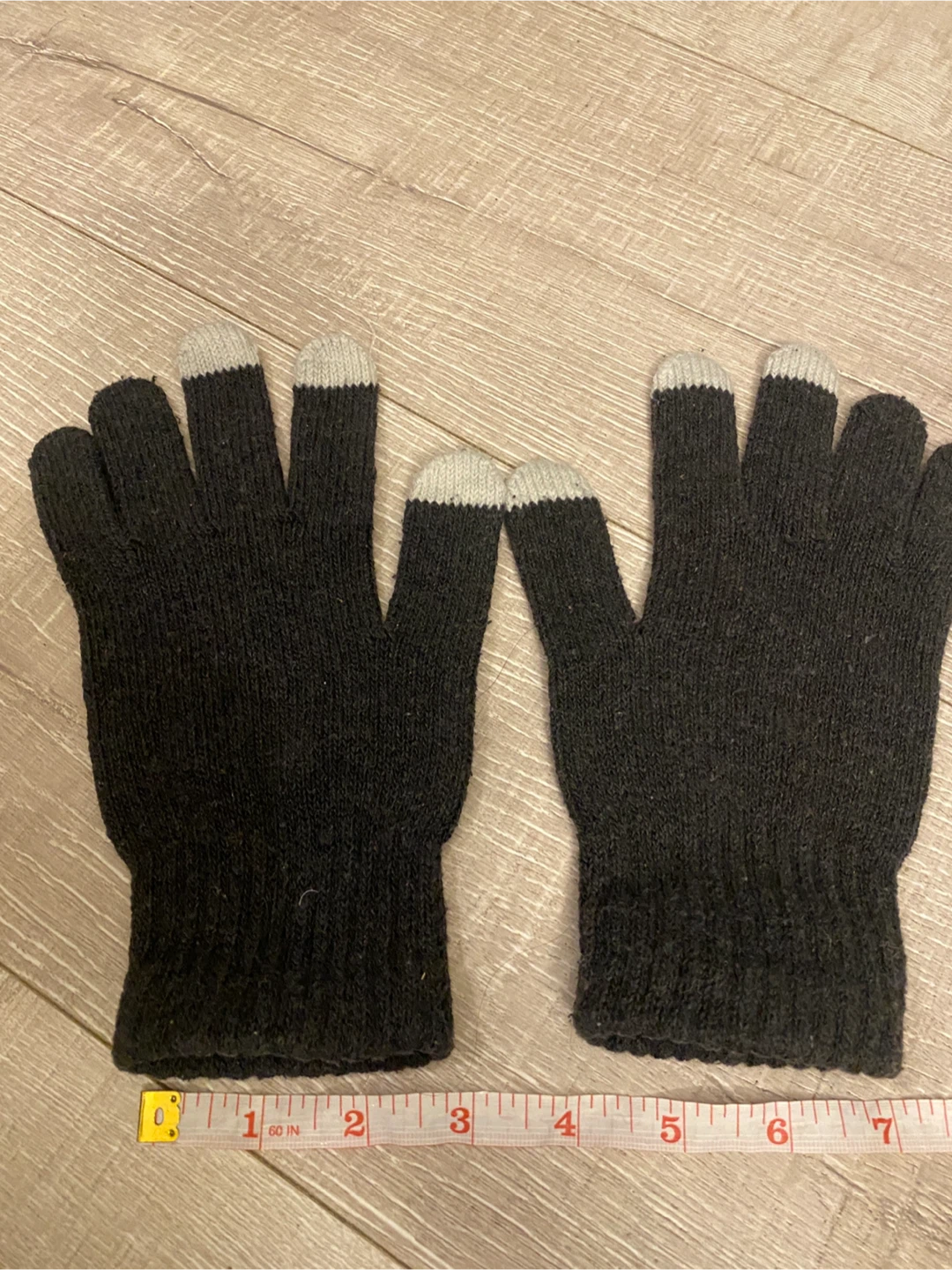Black touch screen knit gloves - photo 4