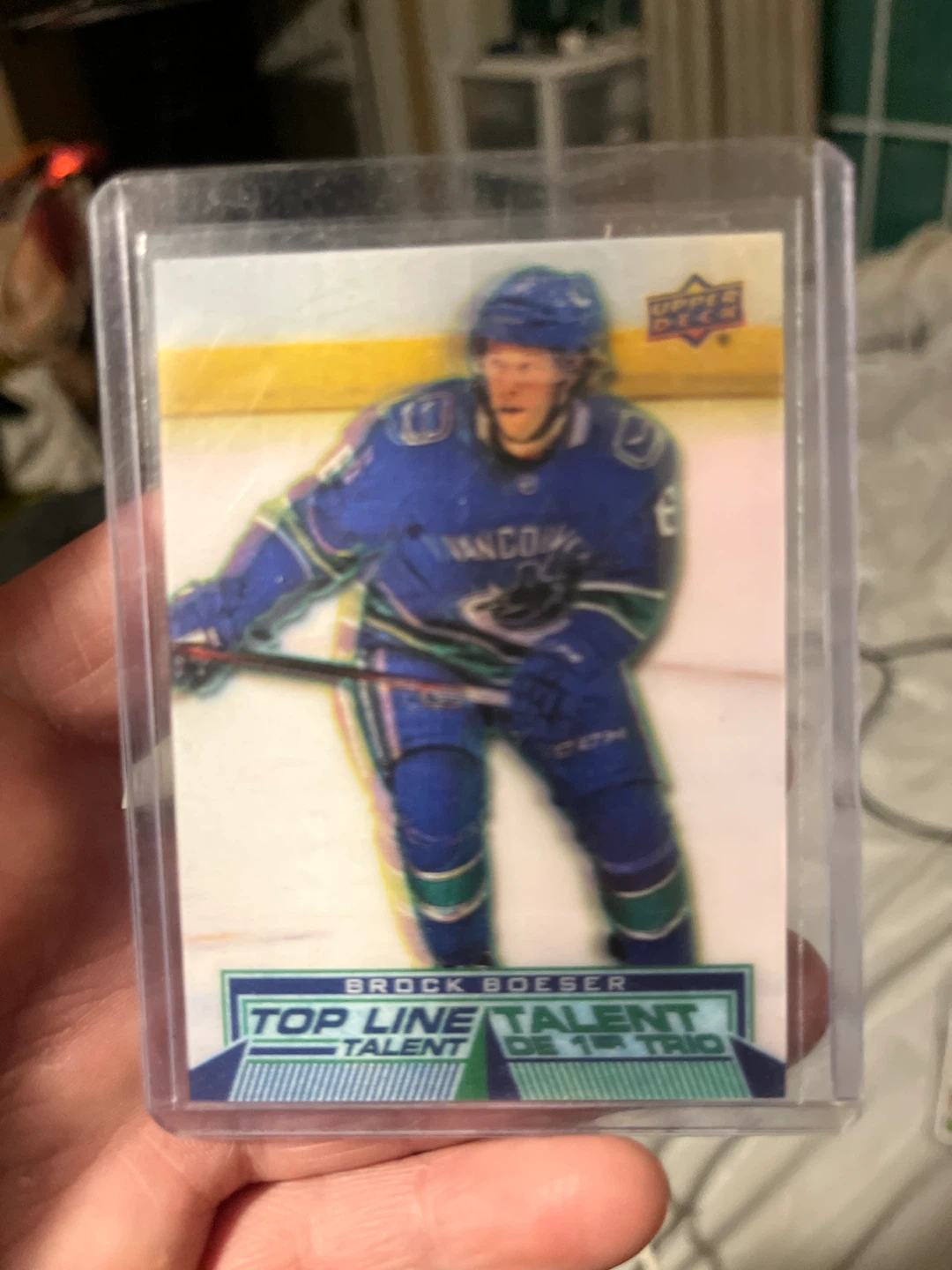 2018-2019 Upper Deck Tim Hortons Brock Boeser Card