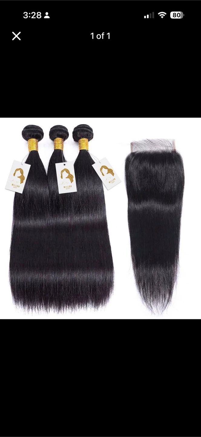 Straight Hair Bundles with 4x4 HD Closure