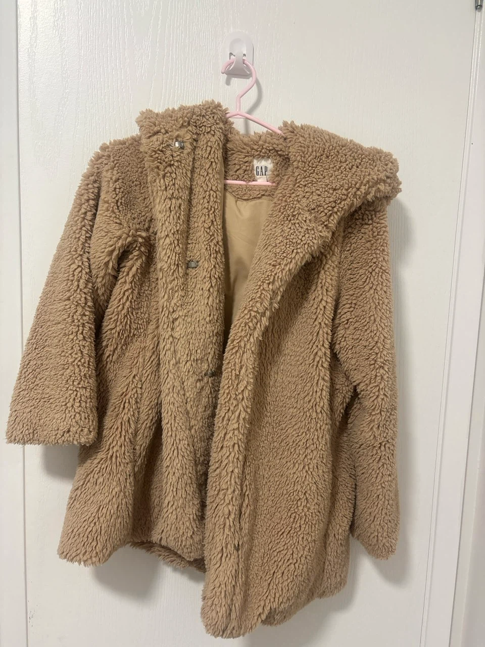 Gap Tan Faux Fur Sherpa Coat