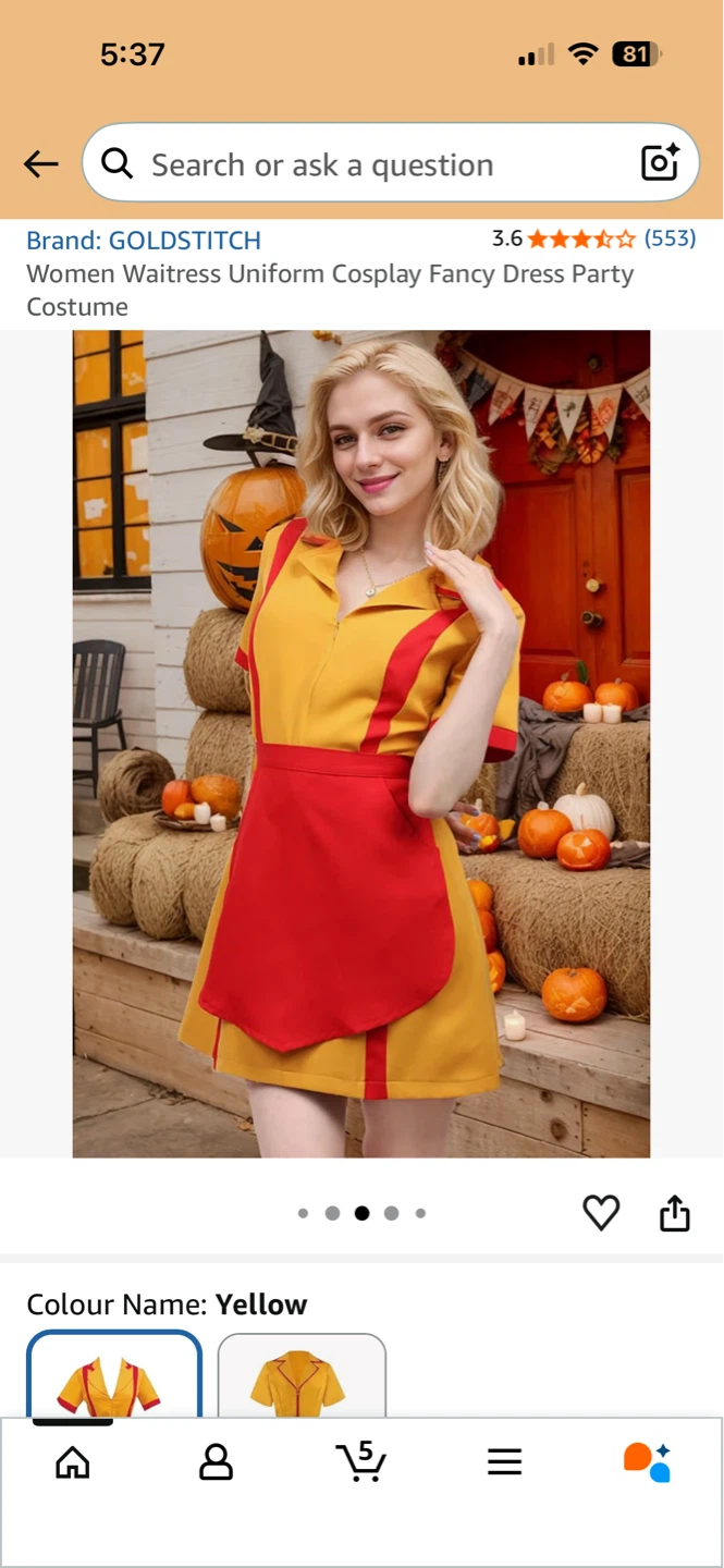 Two broke girls halloween costume dress-xs