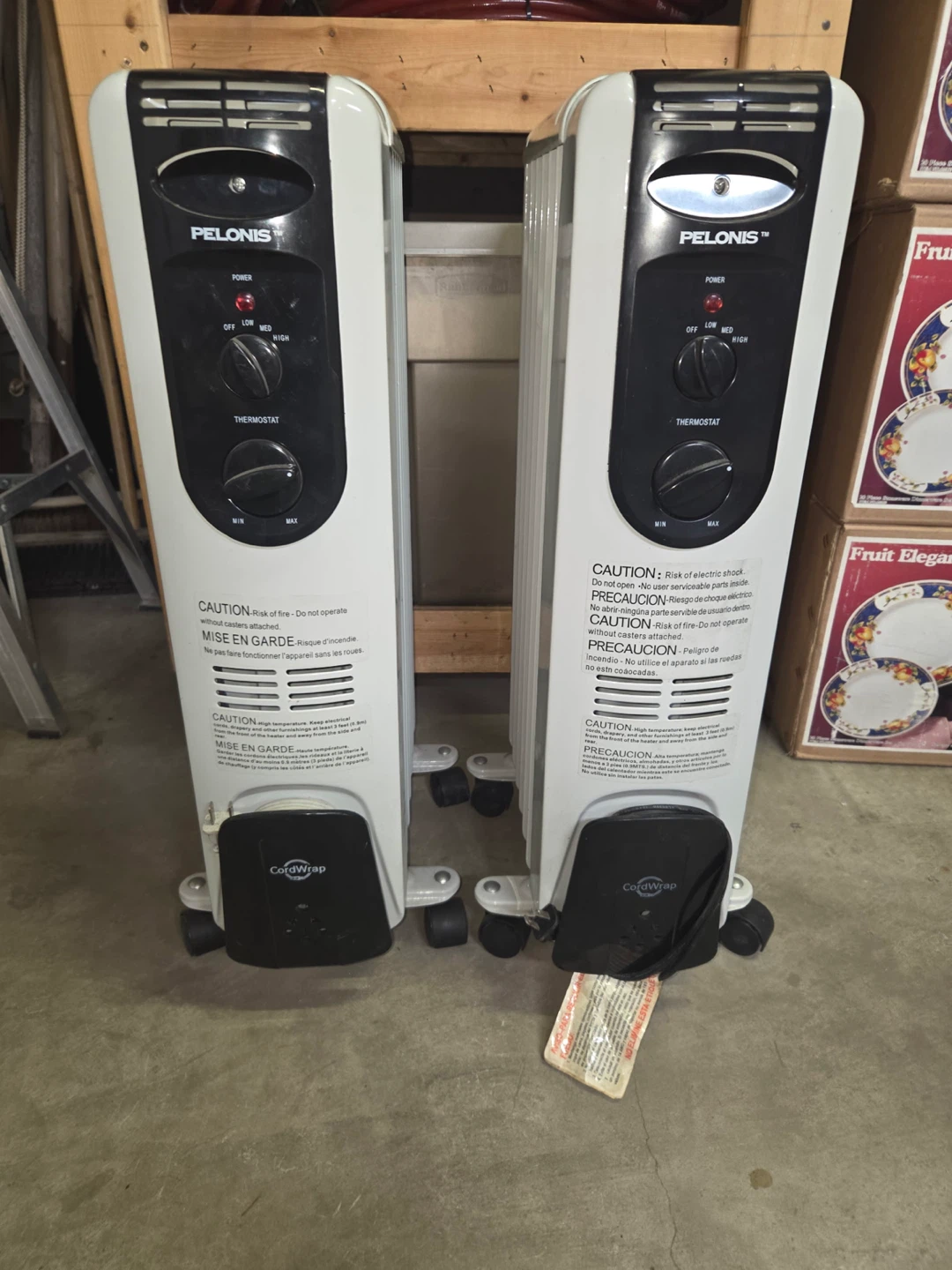2 Pelonis Oil-Filled Radiator Heaters