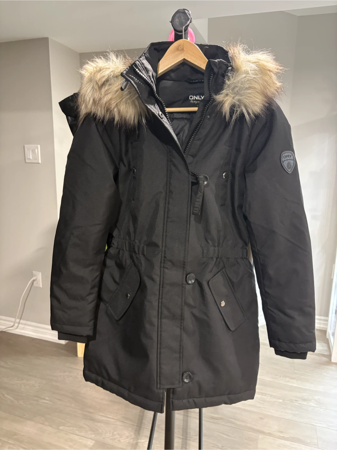 ONLY Black Winter Parka - XS