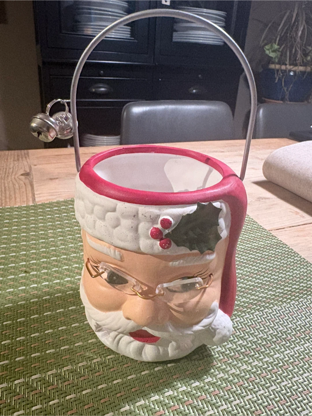 Vintage Ceramic Santa Claus Pot