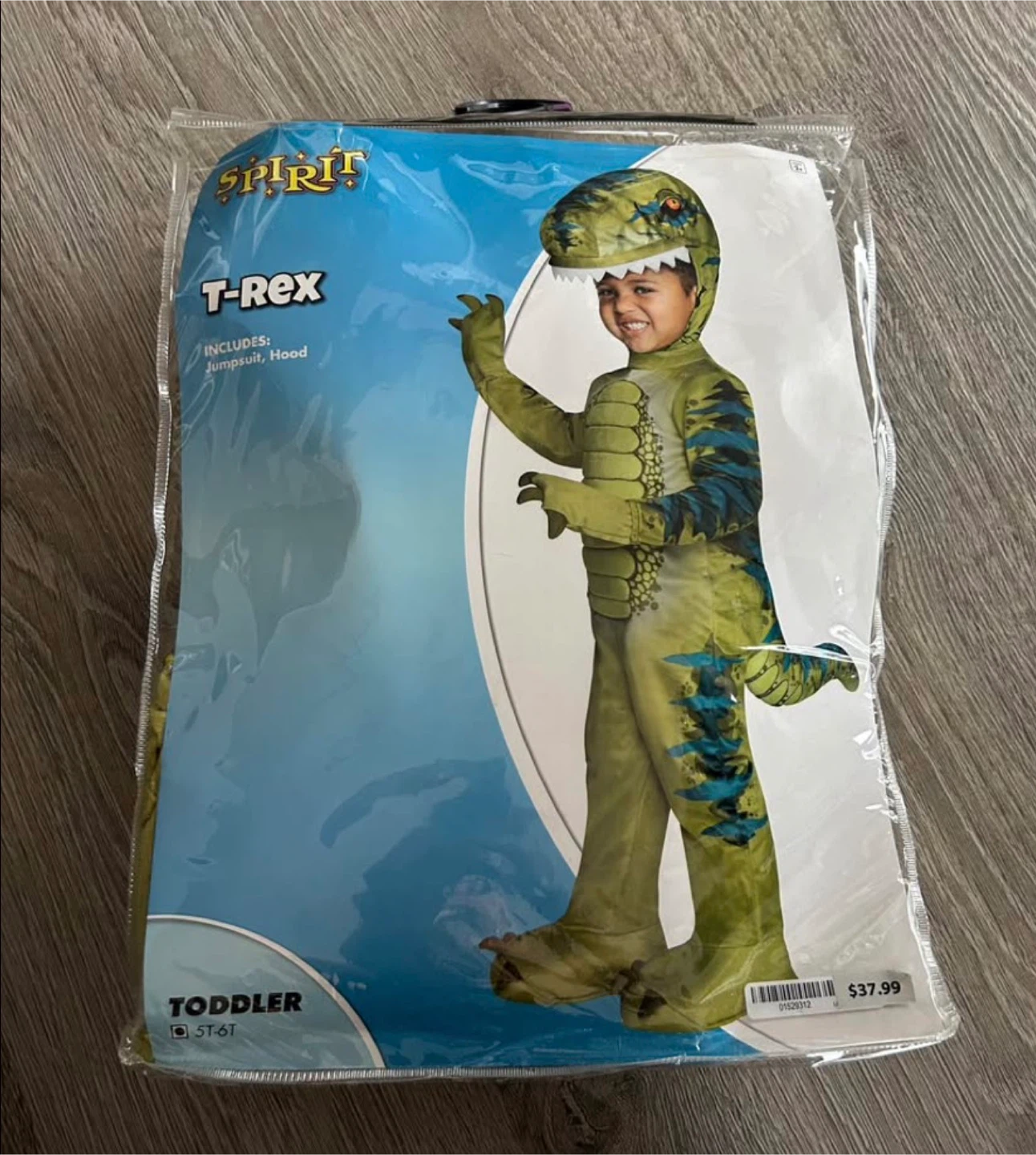 Spirit Halloween T-Rex Toddler Costume 5T-6T