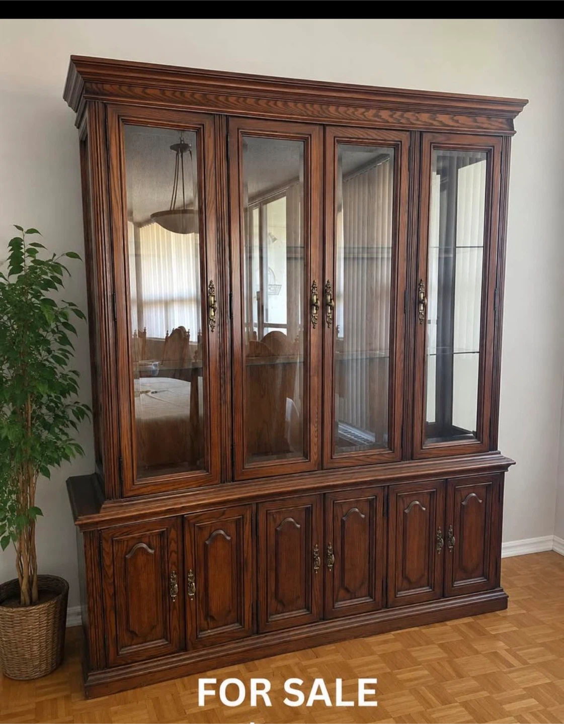 Large Wooden Display Cabinet