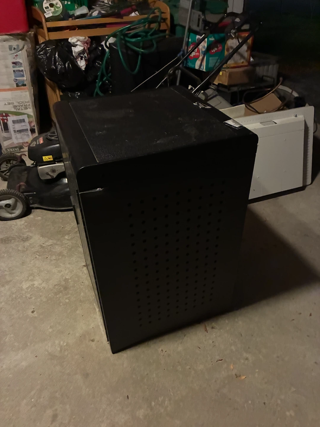 Black Laptop Device Charging Cart