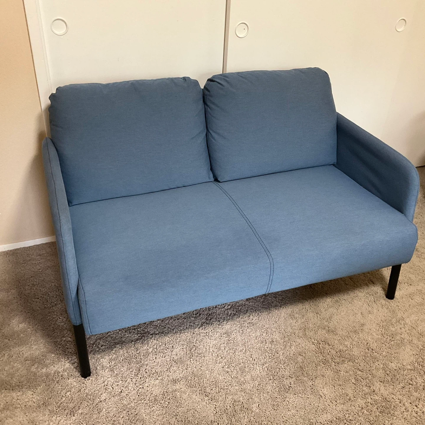 Blue Two-Seater Sofa