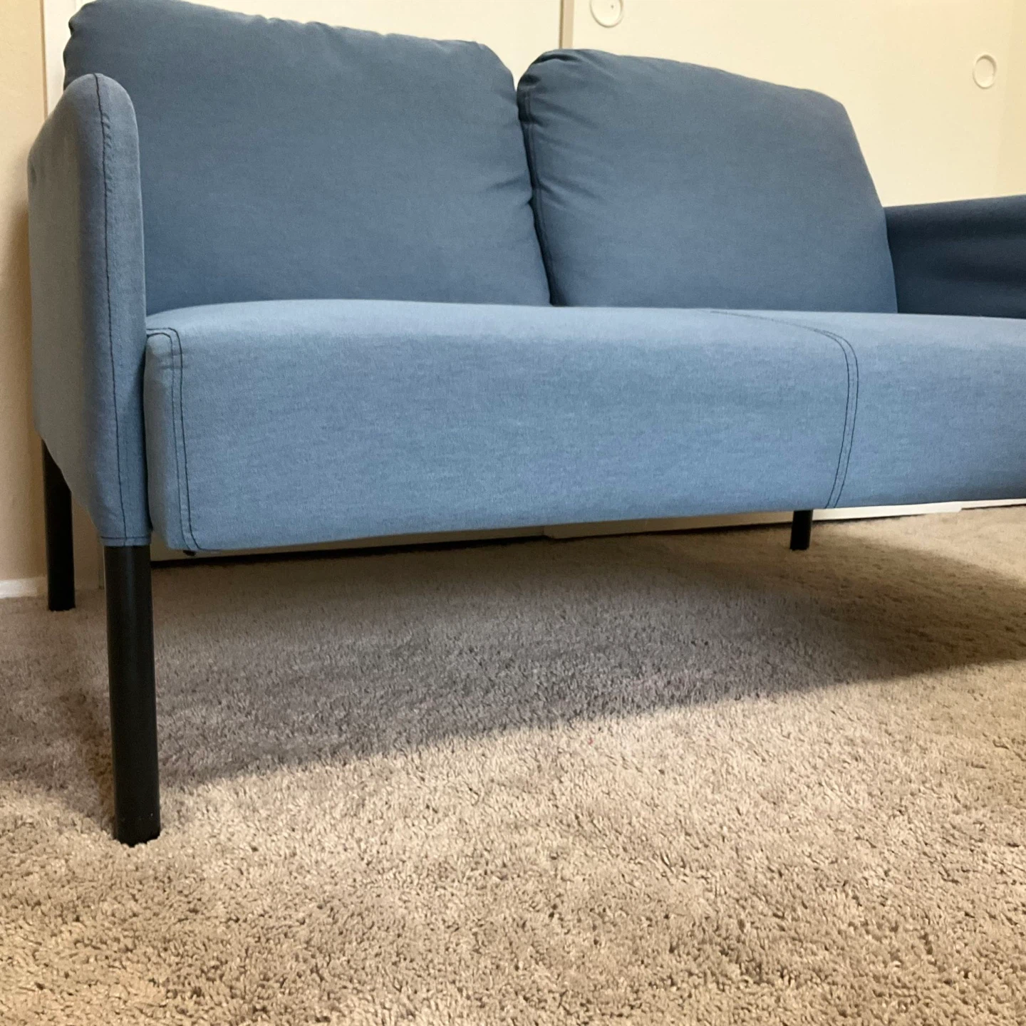 Blue Two-Seater Sofa - photo 4
