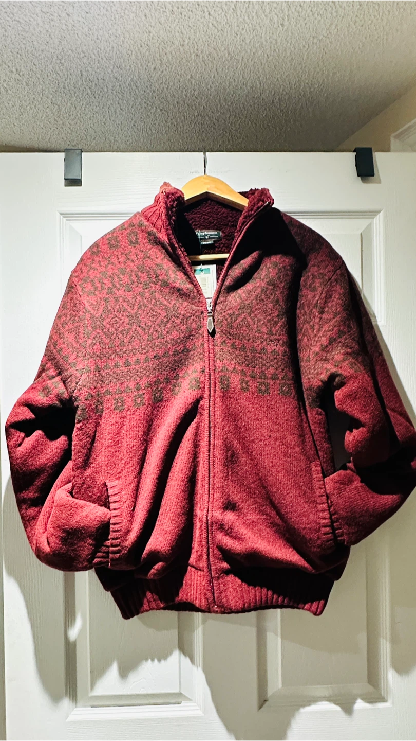 Flying Scotsman Full-Zip Fleece-Lined Sweater