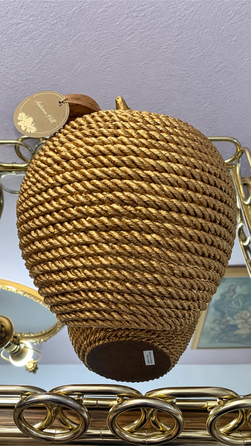 Gold Rope Decorative Apple Figurine - photo 4