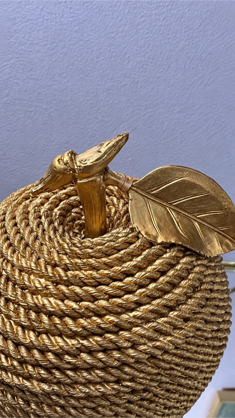 Gold Rope Decorative Apple Figurine - photo 5