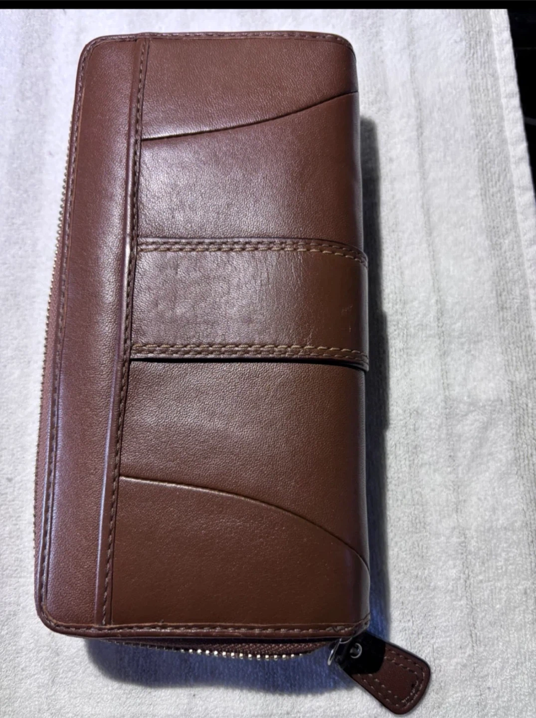 Coach Brown Leather Buckle Wallet - photo 2