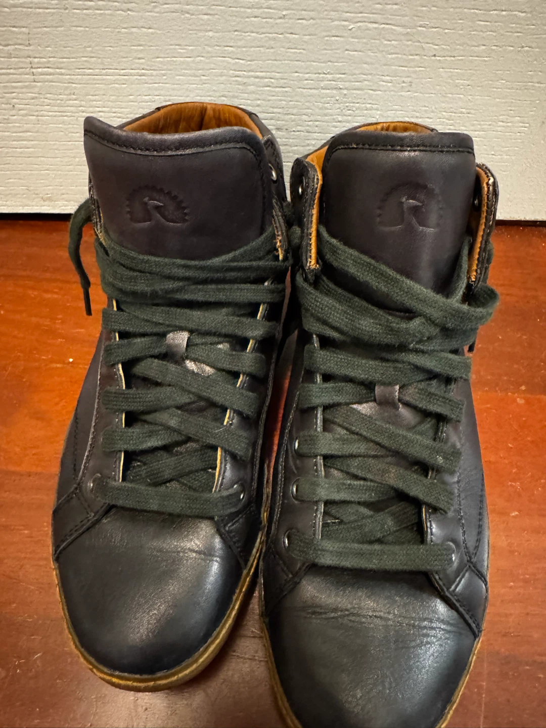 Geox U54R8B Men's Leather High-Top Sneakers - photo 3