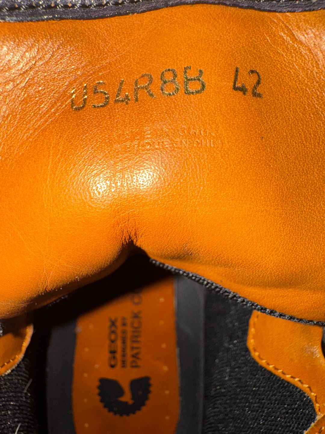 Geox U54R8B Men's Leather High-Top Sneakers - photo 5