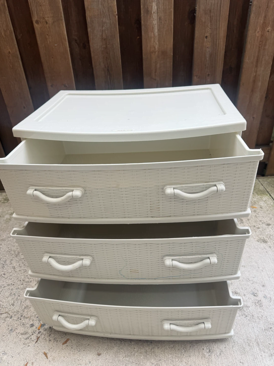 White 3-Drawer Plastic Storage Unit - photo 5